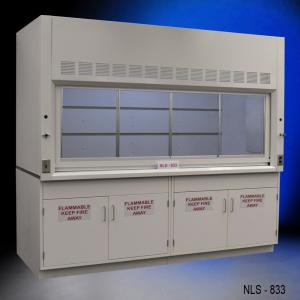 8' x 4' Fume Hood w/ Flammable Storage Cabinets (NLS-833 BG)