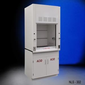 3' Fisher American Chemical Laboratory Fume Hood with ACID Storage (NLS-302 B)