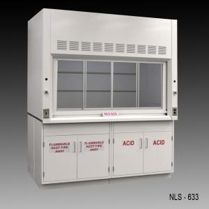 6' x 4' American Chemical Laboratory Fume Hood w/ Flammable &Acid Storage Cabinets NLS-633