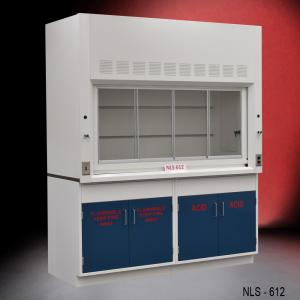 6' Fisher American Chemical Laboratory Fume Hood with ACID and Flammable Storage NLS-612