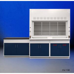 6′ Fisher American Fume Hood with ACID Storage and 4′ Laboratory Cabinet Group
