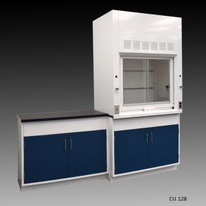 4′ Fisher American Fume Hood with General Storage and 4′ Laboratory Cabinet Group