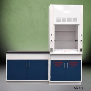 3′ Fisher American Fume Hood with Flammable Storage and 4′ Laboratory Cabinet Group