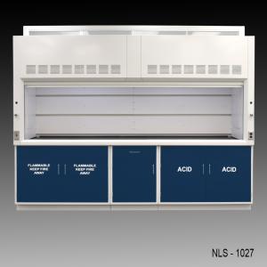 10' x 48 Fume Hood w/ Blue ACID & Flammable Storage Cabinets (NLS-1027)