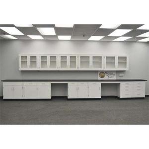 17' Wall & 22' Base Laboratory Cabinets w/ Desks and Industrial Grade Counter Tops