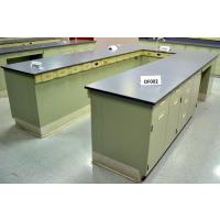 32' Fisher Hamilton Laboratory Furniture Island Cabinets with Epoxy Counter Tops