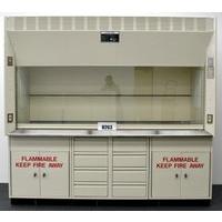8' Kewaunee Supreme Air Flow Fume Hood with Chemical Storage Base Cabinets