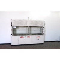 10' Hamilton Fume Hood w/ Epoxy Tops and Base Cabinets (H112)