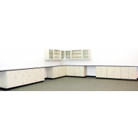 34' Mott Laboratory Cabinets and 14' Upper Cabinets