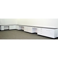 37' of Used Laboratory Furniture Cabinets